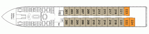 杜罗光辉女士甲板02平面图